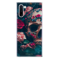 Odolné silikónové puzdro iSaprio - Skull in Roses - Samsung Galaxy Note 10
