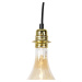 Závesná lampa zlatá 2-svetlá vrátane LED zlatej stmievateľnej - Cava Luxe