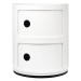 Stolík s úložným priestorom Componibili 4966, 2 úložné diely, viac farieb Farba: bílá