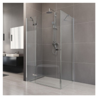 Sprchovací kút, Novea, obdĺžnik, 90x100 cm, chróm ALU, sklo Číre, dvere ľavé a pevný diel CK1021