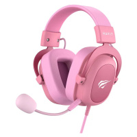 Slúchadlá Havit H2002D gaming headphones (pink) (6950676215465)