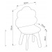 Mombi Detská biela stolička Obláčik