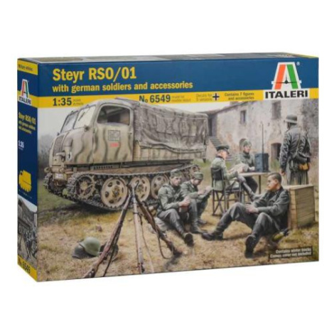 Model Kit military 6549 - STEYR RSO/01 with GERMAN SOLDIERS (1:35)