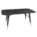 LuxD Dizajnový konferenčný stolík Laney 110 cm antracitový - vzor mramor