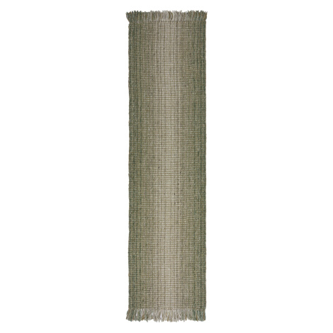 Běhoun Mottle Jute Ombre Green - 60x230 cm Flair Rugs koberce