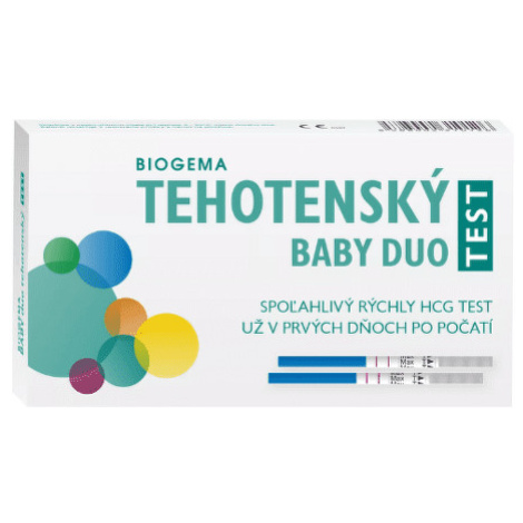 BIOGEMA Baby test duo tehotenský test samodiagnostický 2 ks