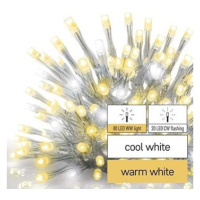 EMOS Štandard LED spojovacia reťaz blikajúca – cencúle, 2,5 m, vonkajšia, teplá/studená biela