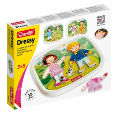 Quercetti Dressy Baby magnetic dress-up puzzle – magnetická skladačka