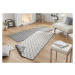 Kusový koberec Twin-Wendeteppiche 103118 grau creme – na ven i na doma - 80x350 cm NORTHRUGS - H