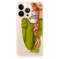 Odolné silikónové puzdro iSaprio - My Coffe and Redhead Girl - iPhone 13 Pro