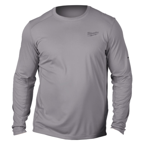Milwaukee Ľahké tričko s dlhým rukávom WORKSKIN šedé