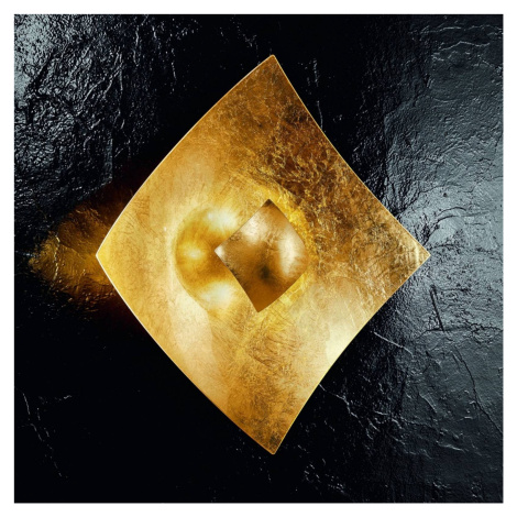 Svetlo Quadrangolo lístkové zlato 32,5 x 32,5 cm Kögl