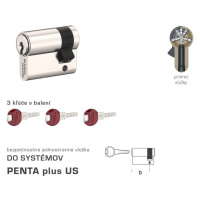 DK - PENTA plus US polvložka NIM - nikel matný 40 mm