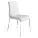 Estila Moderná kožená jedálenská stolička Urbano z eko-kože biela 87cm