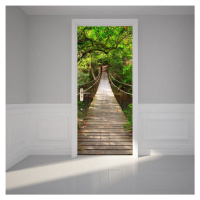 Adhezívna samolepka na dvere Ambiance Suspension Bridge, 83 x 204 cm