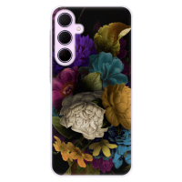 Odolné silikónové puzdro iSaprio - Dark Flowers - Samsung Galaxy A55 5G