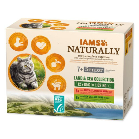 Kaps.IAMS Natur.Senior mor.Asuchoz.mäsoVomáč.multip.12x85g