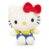 Sanrio Hello Kitty 50th Anniversary Plush Figure Red Bow Blue Pants 18 cm