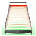 Detská posteľ závodné auto s LED svetlom Dekorhome Červená,Detská posteľ závodné auto s LED svet