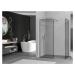 MEXEN/S - Kioto Sprchová zástena Walk-in 120 x 80 cm, čierny vzor, chróm 800-120-202-01-70-080