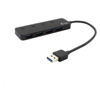 iTec USB 3.0 nabíjací HUB 4portový s jednotlivými prepínačmi