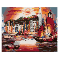 Diamantové maľovanie - HONG KONG Rámovanie: vypnuté plátno na rám, Rozmer: 40x50 cm