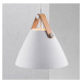 Závesná lampa Strap, Ø 16,5 cm, biela