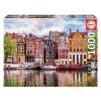 Puzzle Dancing Houses Amsterdam Educa 1000 dielov a Fix lepidlo od 11 rokov