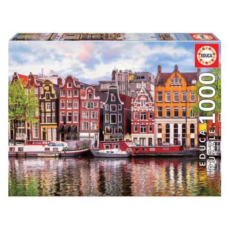 Puzzle Dancing Houses Amsterdam Educa 1000 dielov a Fix lepidlo od 11 rokov