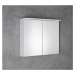 Aqualine Aqualine, KAWA STRIP Galérka s LED osvetlením 80x70x22cm, biela, WGL80S