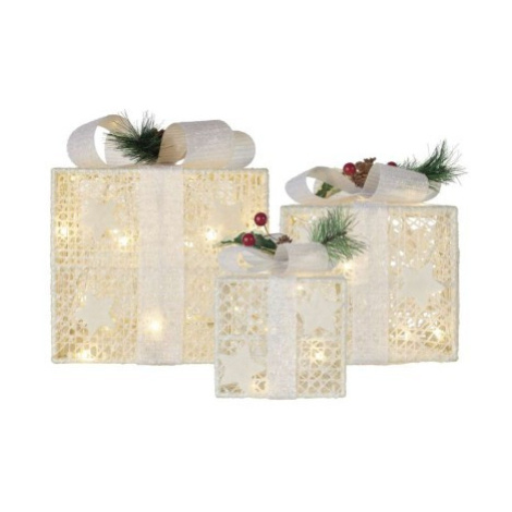 LED dárky s ozdobou Gift teplá bílá EMOS