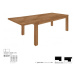 Drewmax Jedálenský stôl - masív ST302 / S45 - hrúbka 4cm / dub Prevedenie: D 160 x 75 x 90 cm