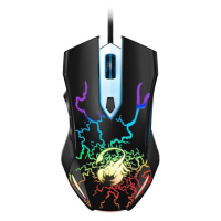 GENIUS GX GAMING Scorpion Spear/ drôtová/ RGB podsvietenie/ 800-2000 dpi/ USB/ 6tlačítok/ čierna