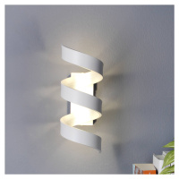 Nástenné LED Helix, biela-striebro, výška 26 cm