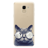 Odolné silikónové puzdro iSaprio - Crazy Cat 01 - Samsung Galaxy J6