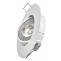 LED bodové svietidlo Exclusive biele, kruh 5W 3000K (EMOS)