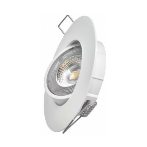 LED bodové svietidlo Exclusive biele, kruh 5W 3000K (EMOS)