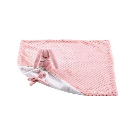 NATTOU deka plyšová s maznáčikom Lapidou Old Pink Pineapple White 50 × 50 cm