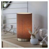 PR Home Stolná lampa Dora, hnedá, výška 25 cm