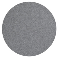 Kusový koberec Braided 105551 Light Grey kruh – na ven i na doma - 200x200 (průměr) kruh cm NORT