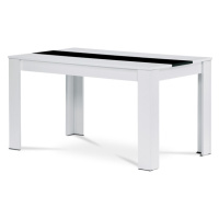 Sconto Jedálenský stôl SHELBY biela/čierna
