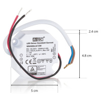 AcTEC Mini LED budič CC 500mA, 12W, IP65