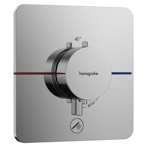 Hansgrohe ShowerSelect Comfort Q, termostat pod omietku pre 1 spotrebič a ďalší výtok, chrómová,