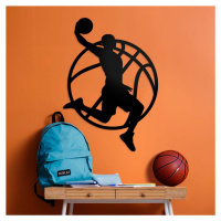 Darček pre basketbalistu - Drevená nálepka