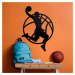 Darček pre basketbalistu - Drevená nálepka