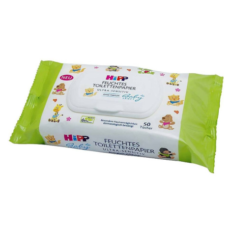 HiPP Babysanft Vlhčený toaletný papier ULTRA SENSITIVE, 50 ks