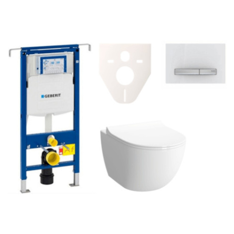 Cenovo zvýhodnený závesný WC set Geberit do ľahkých stien / predstenová montáž + WC VitrA VitrA 