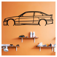 Minimalistický drevený obraz - BMW e36