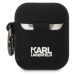 Karl Lagerfeld 3D Logo NFT Karl and Choupette Silikónové Puzdro pre AirPods 1/2 Black