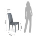 Sivé jedálenské stoličky v súprave 2 ks Jenny - Tomasucci